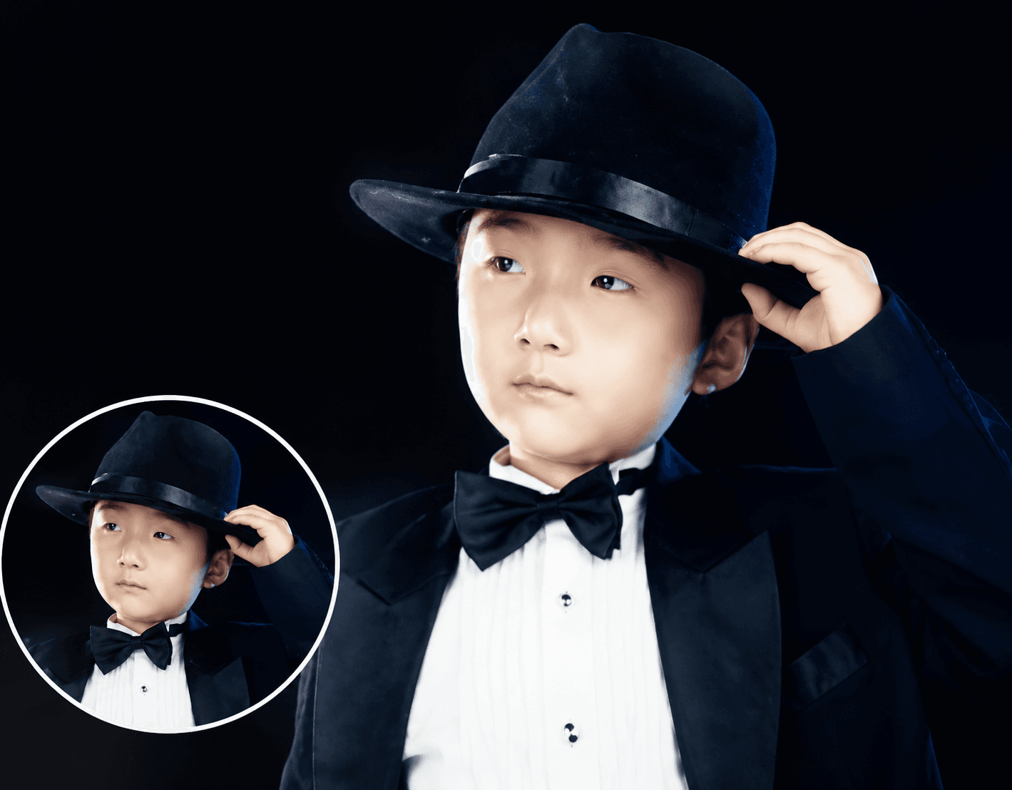 Kerry Wang as a child